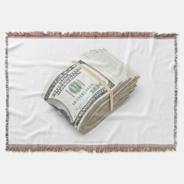 Dollars Throw Blanket (Front)