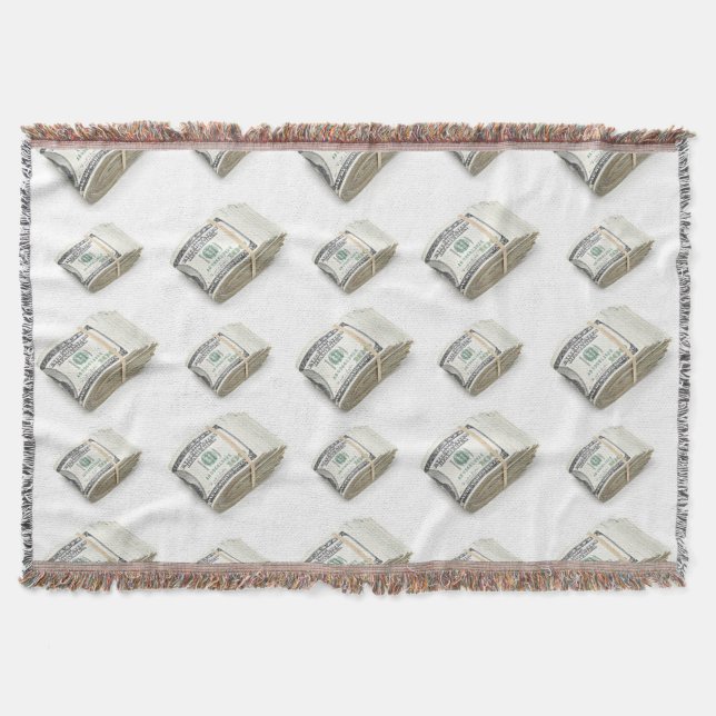 Dollars Throw Blanket (Front)