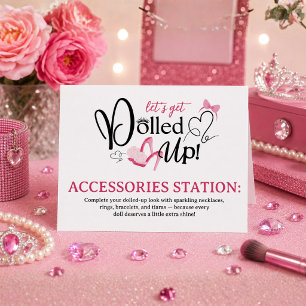 Dolled Up Spa Party Accessories Station Folded