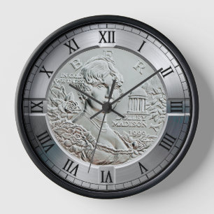 Dolley Madison Commemorative Coin 1999 ~  Clock