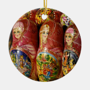 Dolls Ceramic Ornament