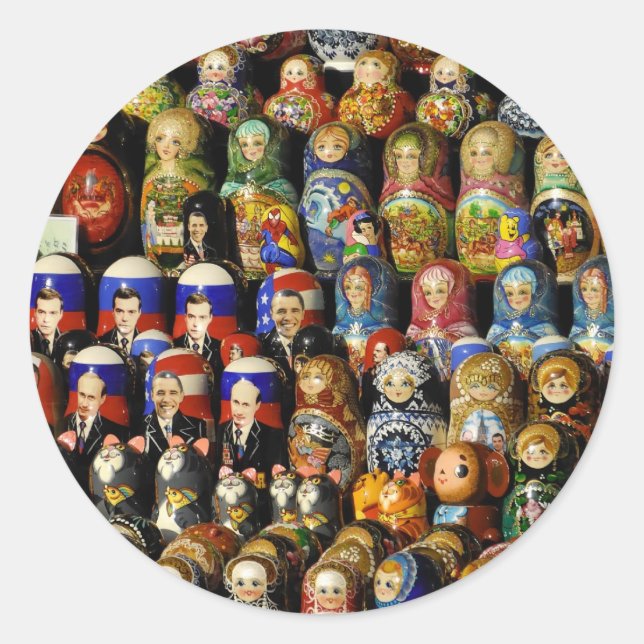 Dolls Classic Round Sticker (Front)