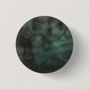 dolls come to life: doll tea party 3 cm round badge