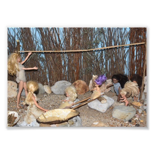 Dolls in Prehistoric times. Photo Print (Front)