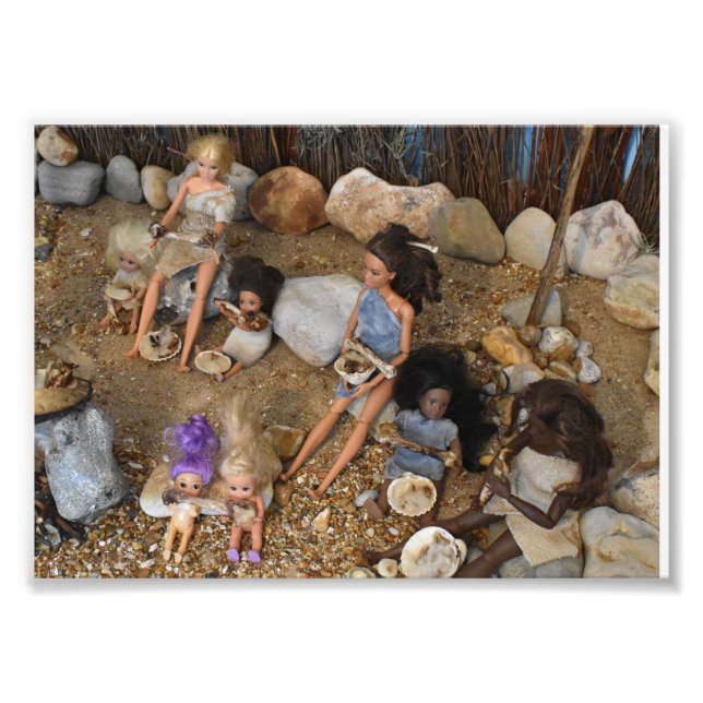Dolls in Prehistoric times. Photo Print (Front)