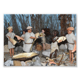 Dolls in Prehistoric times. Photo Print