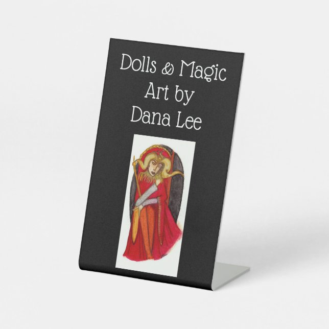 Dolls & Magic Pedestal Sign (Front)