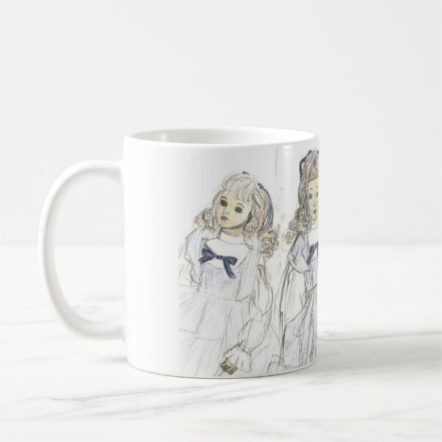Dolls on mug (Left)