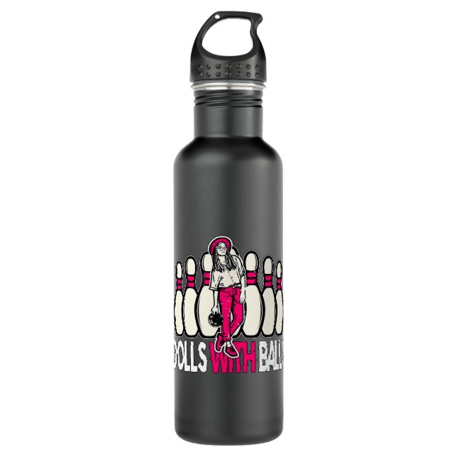 Dolls with Balls 1 710 Ml Water Bottle (Front)