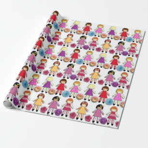 Dolls Wrapping Paper