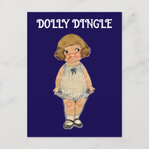 DOLLY DINGLE PAPERDOLL POSTCARD