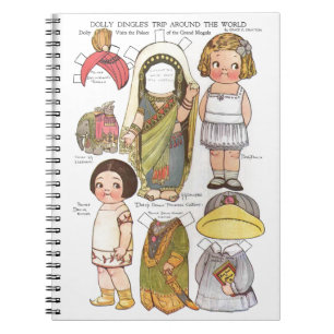 Dolly Dingle's Trip Around the World Paper Dolls Notebook