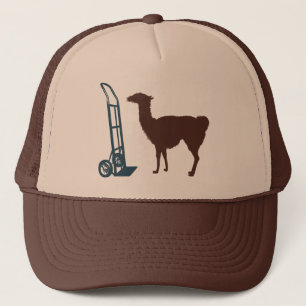 Dolly llama trucker hat