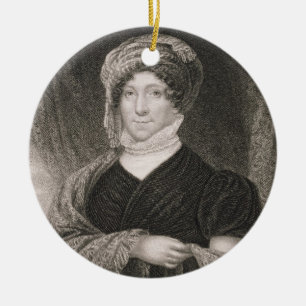 Dolly Madison, engraved by John Francis Eugene Pru Ceramic Tree Decoration