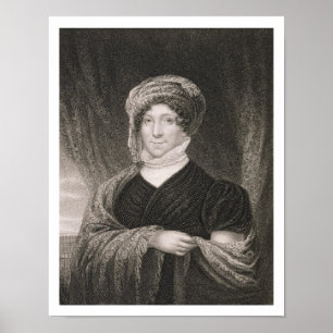 Dolly Madison, engraved by John Francis Eugene Pru Poster