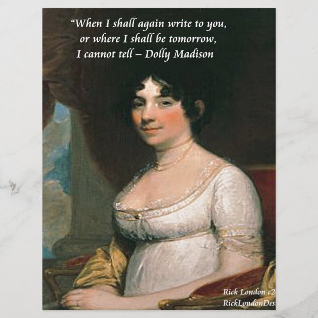 Dolly Madison & Famous Where I'll Be Quote (Front)