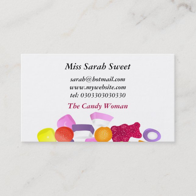 Dolly Mixtures Business Card (Front)