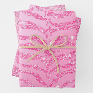 Dolly Pink and Glam Wrapping Paper Sheet