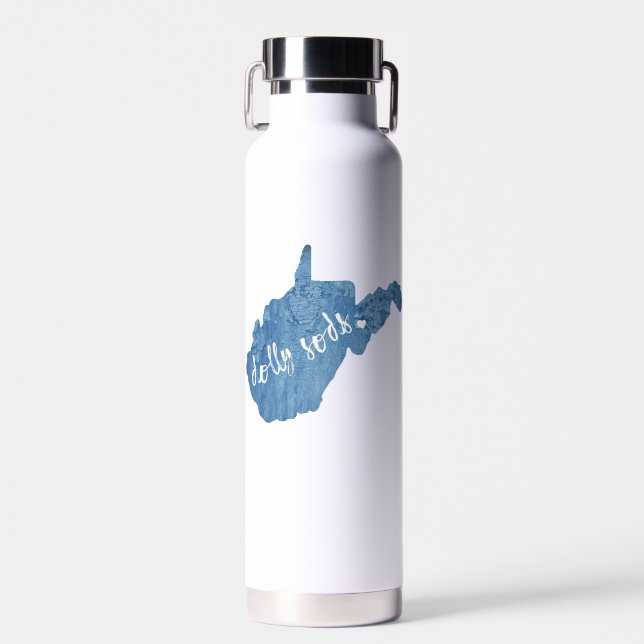 Dolly Sods Wilderness West Virginia Wood Grain Water Bottle (Front)