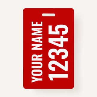 Dolly Tag / Sail Bag Tag with Name & Sail Number ID Badge