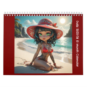 Dollz 2025/26 15 Month Calendar