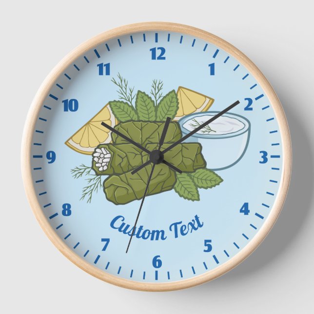 Dolmadakia Large Clock (Front)