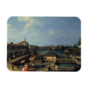 Dolo on the Brenta (oil on canvas) Magnet