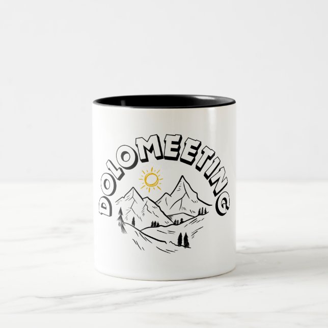 DOLOMEETING  Two-Tone COFFEE MUG (Center)