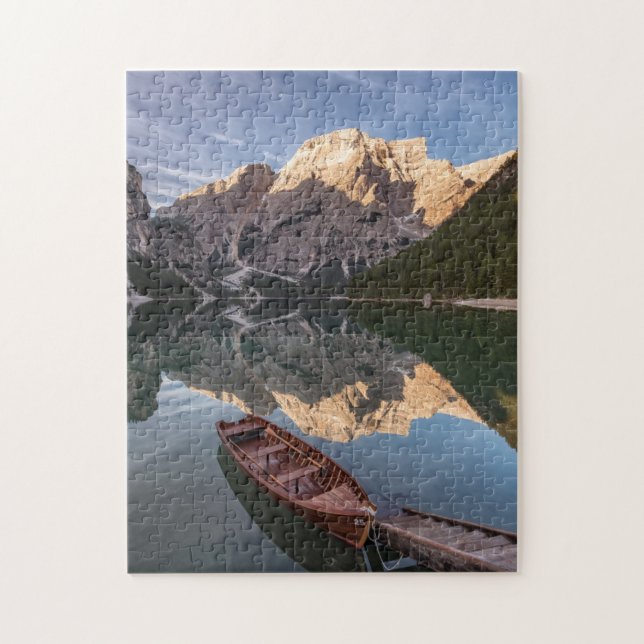Dolomite Alps | Pragser Wildsee | Tyrol, Italy Jigsaw Puzzle (Vertical)