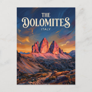 Dolomites Alta Via 1 Italy Postcard