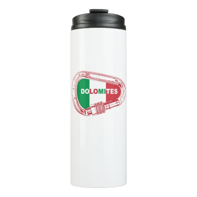 Dolomites Climbing Carabiner Thermal Tumbler (Front)