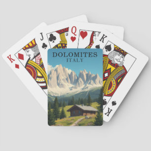 Dolomites Italy Illustration Travel Cards