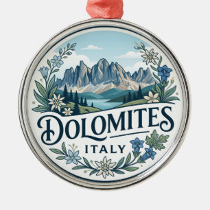 Dolomites Italy Metal Ornament