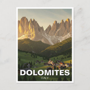 Dolomites Italy Travel Postcard