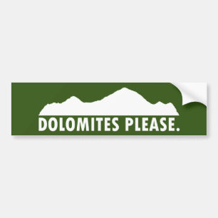 Dolomites Please Bumper Sticker