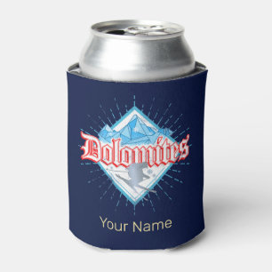 Dolomites South Tirol Retro Skier Vintage Ski Can Cooler