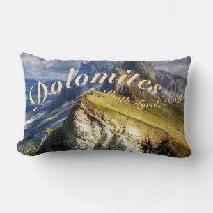 Dolomites South Tyrol Italy Lumbar Cushion