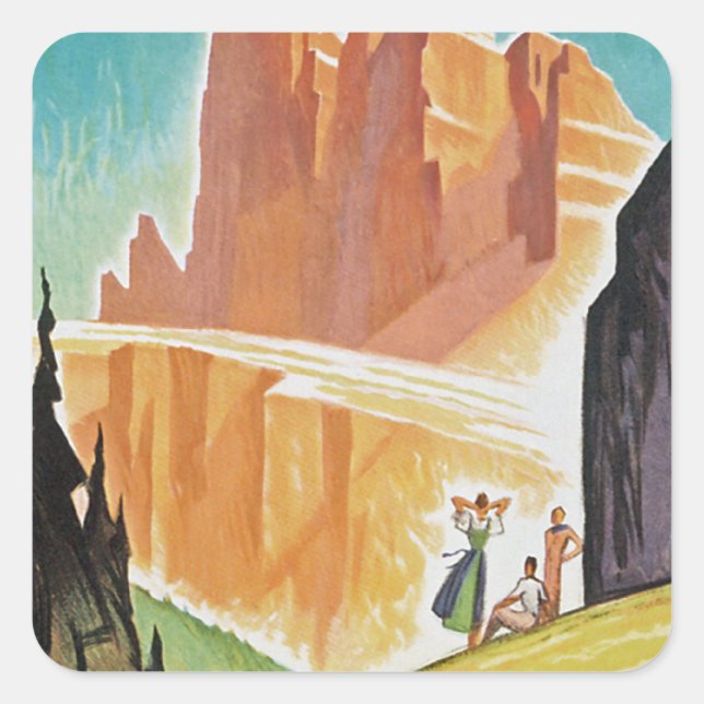 Dolomites Square Sticker (Front)