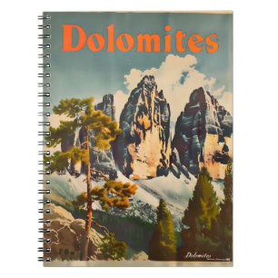 Dolomites Vintage Notebook