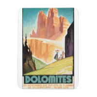 Dolomites Vintage Travel Poster