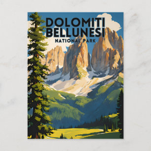 Dolomiti Bellunesi National Park Travel Postcard