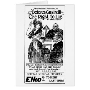 Dolores Cassinelli Mack Sennett 1921 silent ads