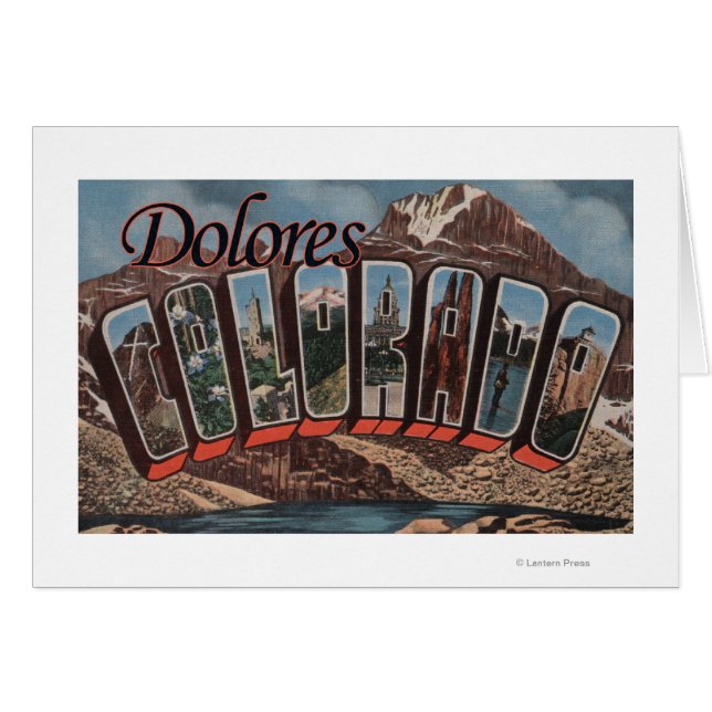 Dolores, Colorado - Large Letter Scenes (Front Horizontal)