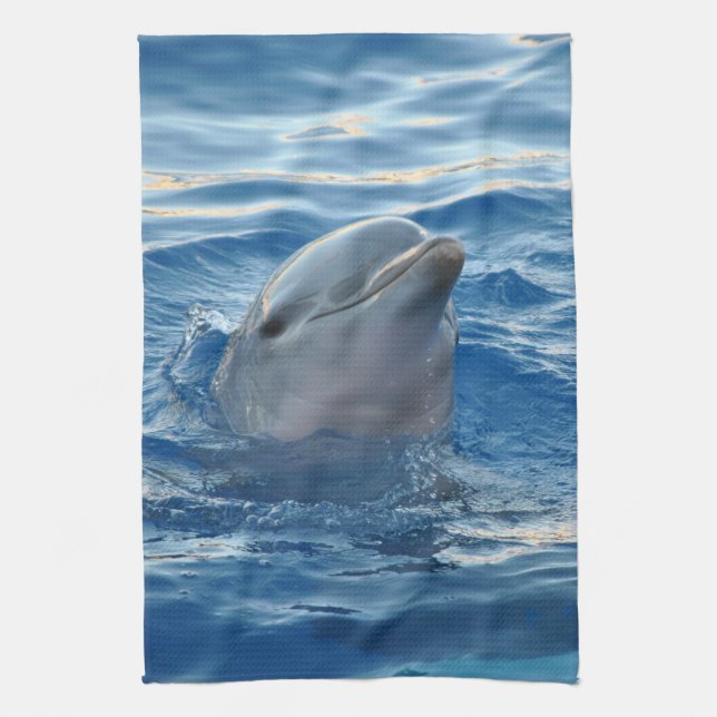 Dolphin20151021 Tea Towel (Vertical)