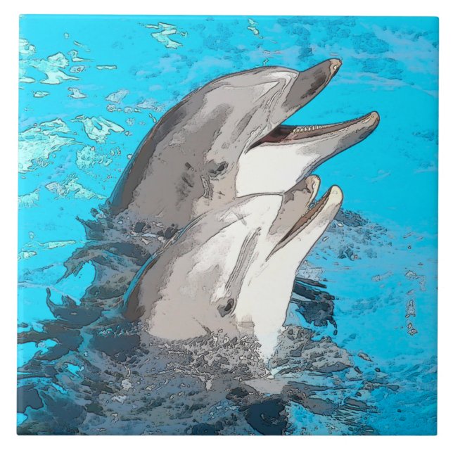 Dolphin20160501 Ceramic Tile (Front)