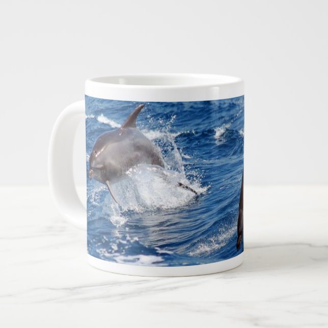 Dolphin Adventure Large Coffee Mug (Front Left)