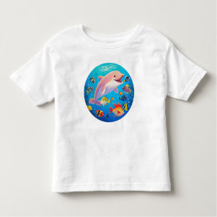 Dolphin and Tropical Fish Underwater Toddler T-Shirt