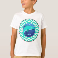 Dolphin; Aqua Green Chevron