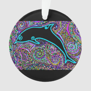 Dolphin Art Design Ornament