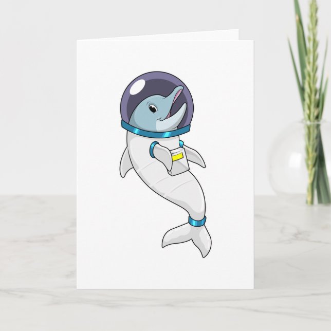 Dolphin as Astronaut in Costume Card (Front)